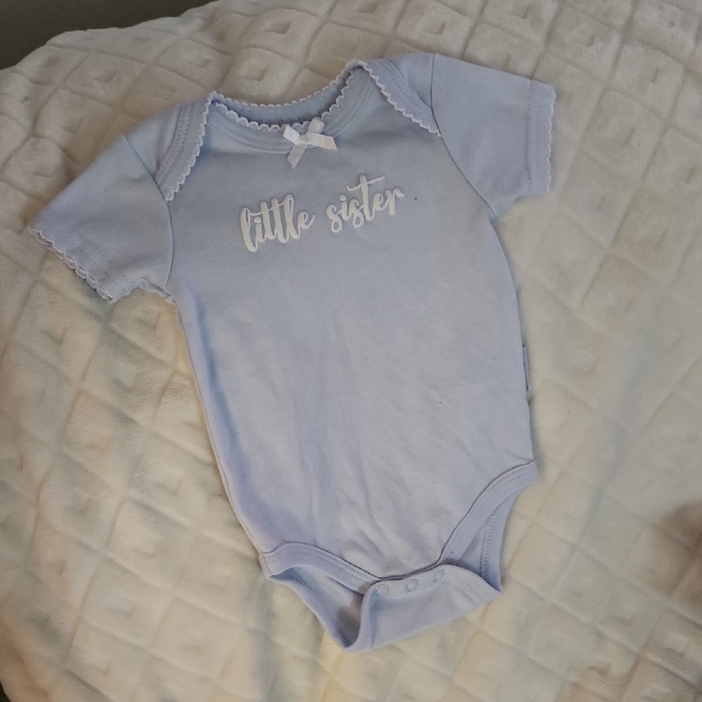Shabby Chic Blue Bodysuit Little Sister Design